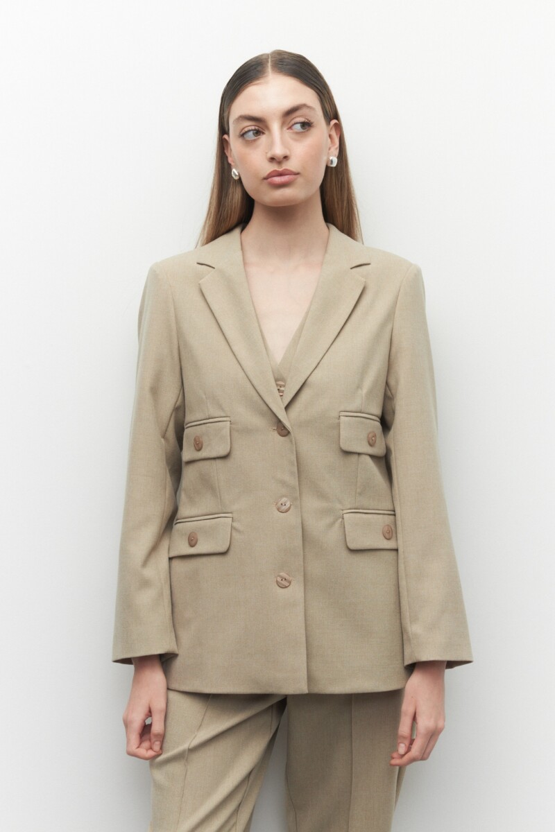 BLAZER FIONT Beige Melange