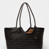 Bolso Ipanema en cuero curtido natural Negro