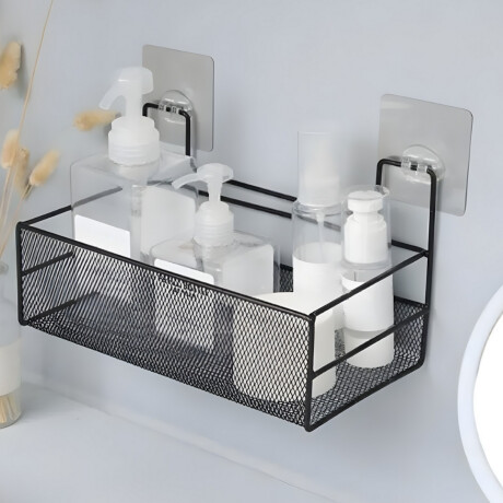 Estante colgante adhesivo M NEGRO