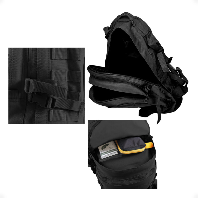 Bolso Mochila de Camping TÃ¡ctica de 40 Litros Gris