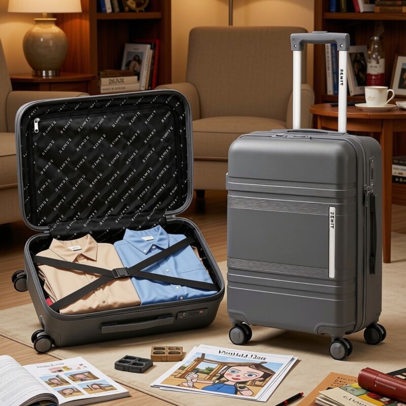 Valija Carry On Zenit Rio Gris Oscuro