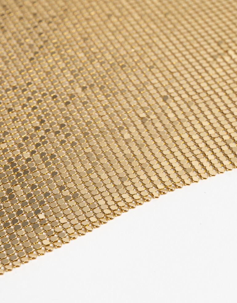 Pañuelos Raso Pañuelo De Red Metalica Con Ajuste Regulable - Dorado Champagne