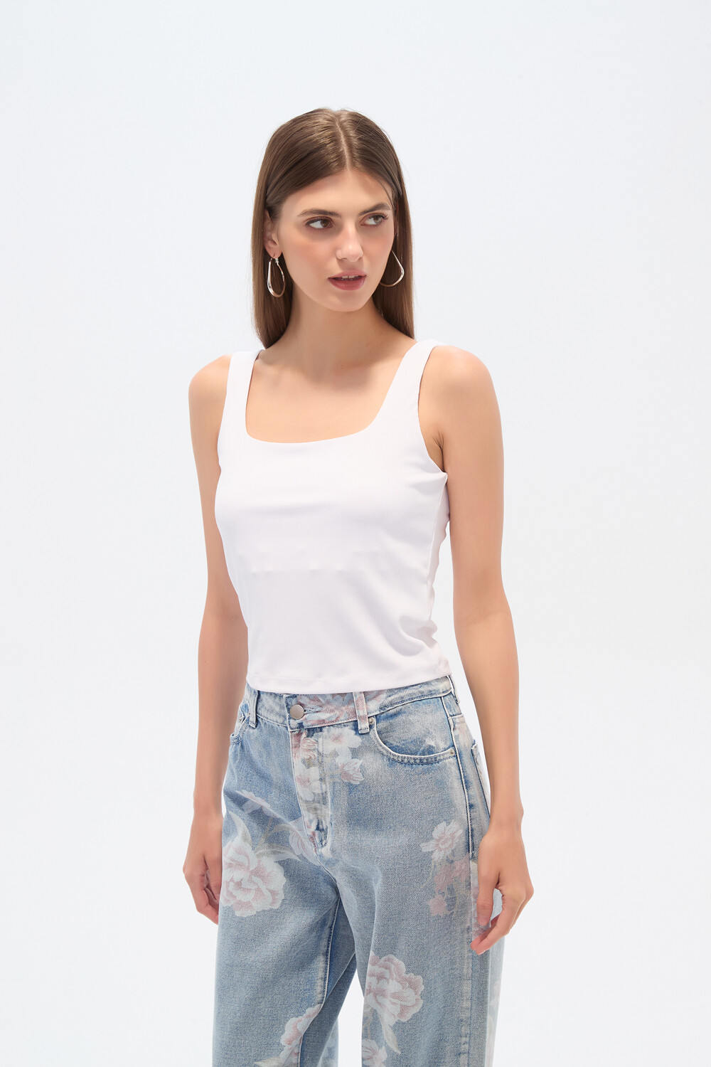 Musculosa Ramas Blanco