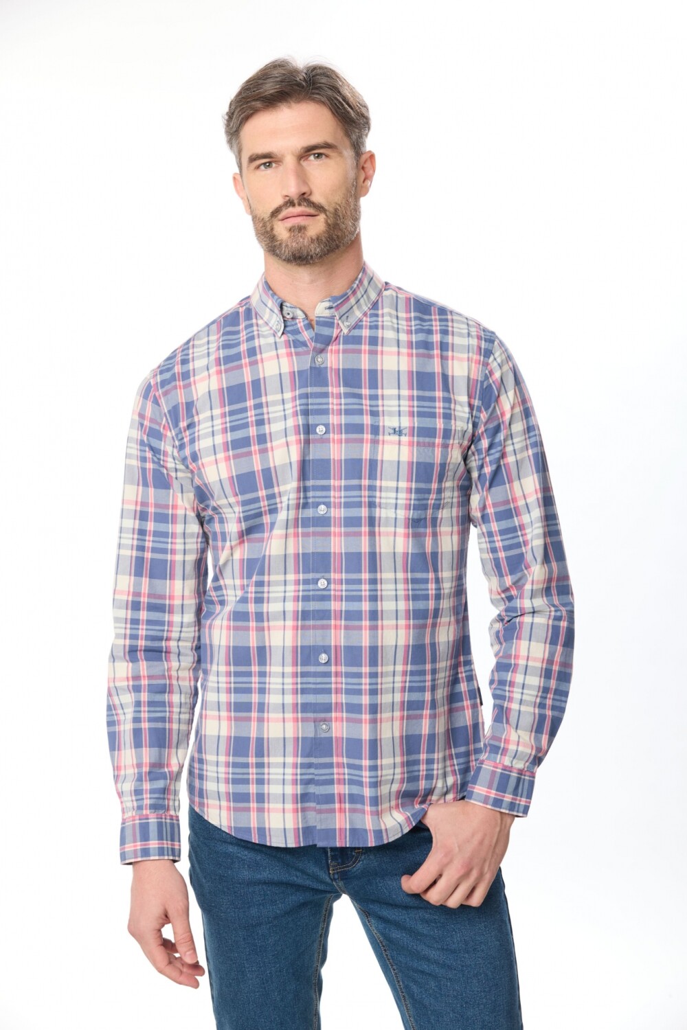 CAMISA A CUADROS Rojo