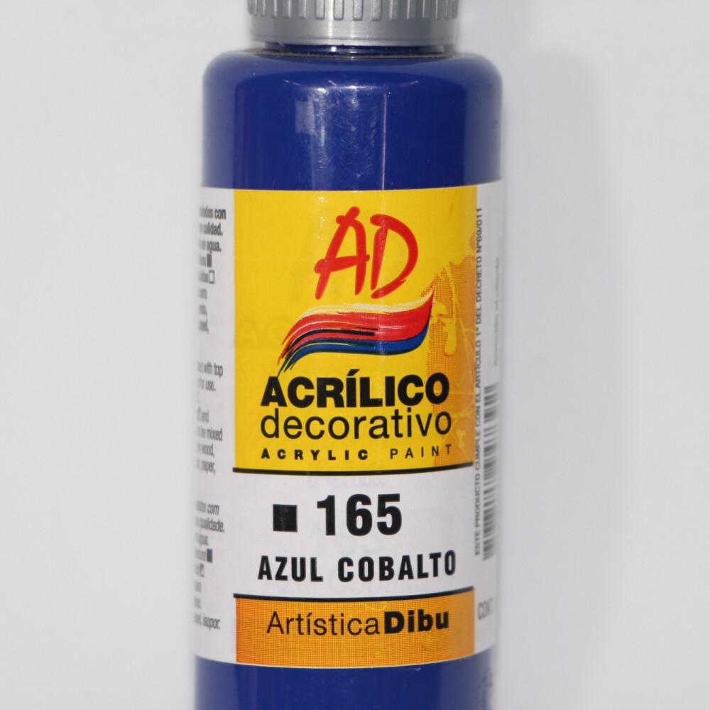 PINTURA ACRILICA ARTISTICA DIBU 60 ML. DIFERENTES COLORES COLOR AZUL COBALTO 165