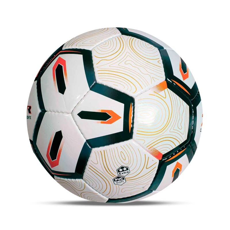 Poker Pelota Futbol Campo 32 Gomos Onyx Verde Oscuro-naranja