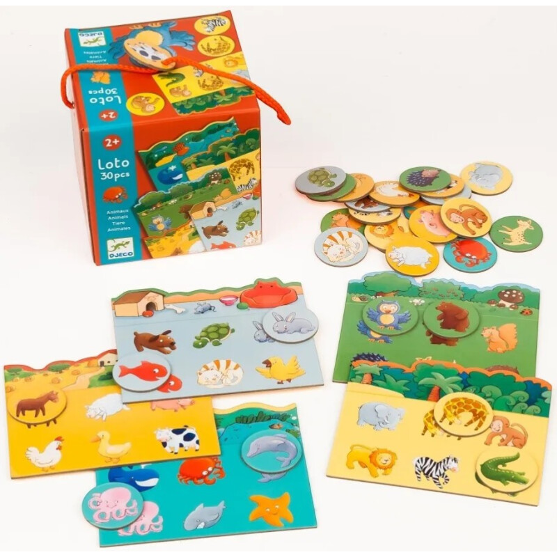 Juego de Mesa Lotería Animales Djeco Juego de Mesa Lotería Animales Djeco