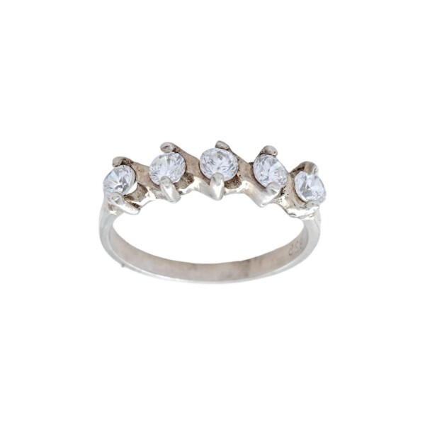 Anillo Sin Fin-Plata 925-Piedra Zirconia-AN3504 conpiedra