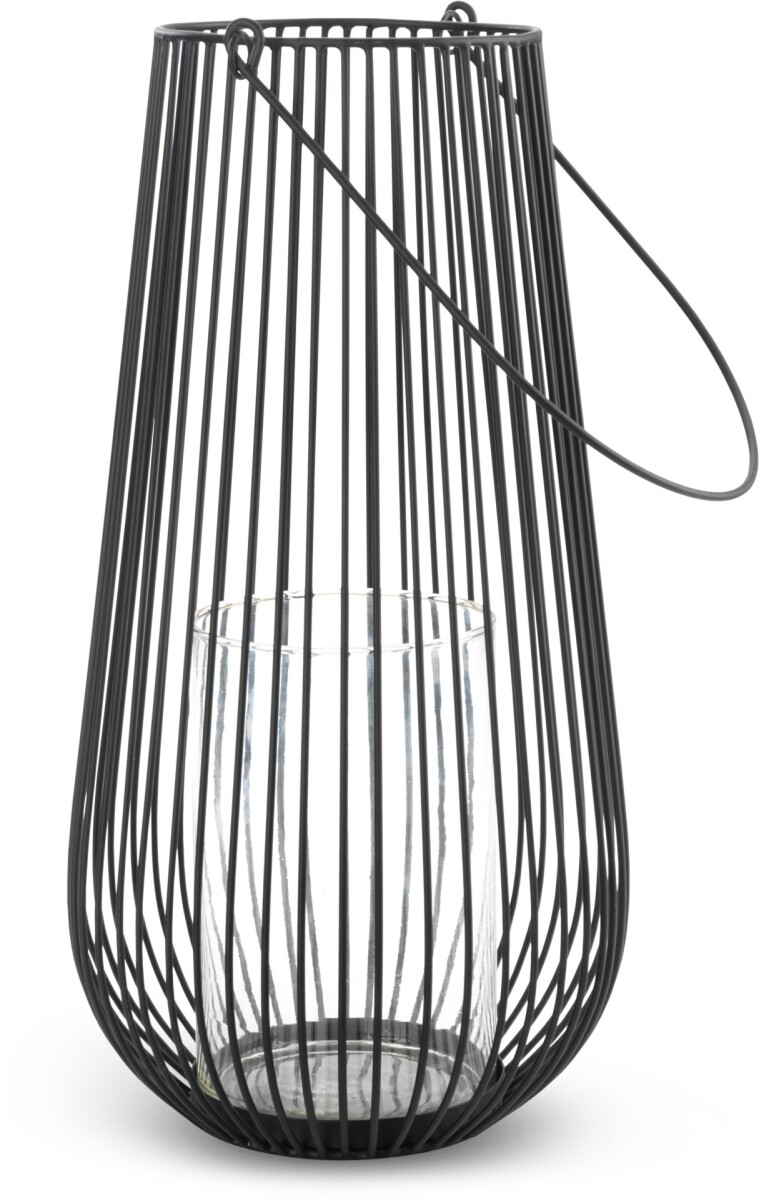 Farol MELIAS Ø24xA46cm negro - Negro 