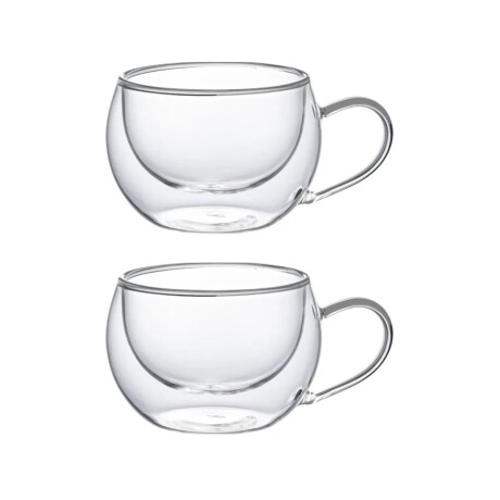 Set de 2 tazas Varenna doble pared en borosilicato 270 ml Set de 2 tazas Varenna doble pared en borosilicato 270 ml