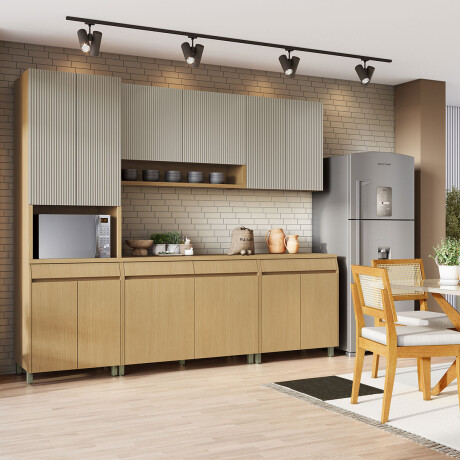 JUEGO MODULAR PARA COCINA INCLUYE AEREOS BAJO MESADA Y TORRE GAMAS DE BEIGE
