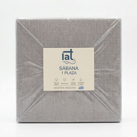 Juego De Sabanas 1 Plaza Toque Algodón Sommier Tramado Gris Juego De Sabanas 1 Plaza Toque Algodón Sommier Tramado Gris