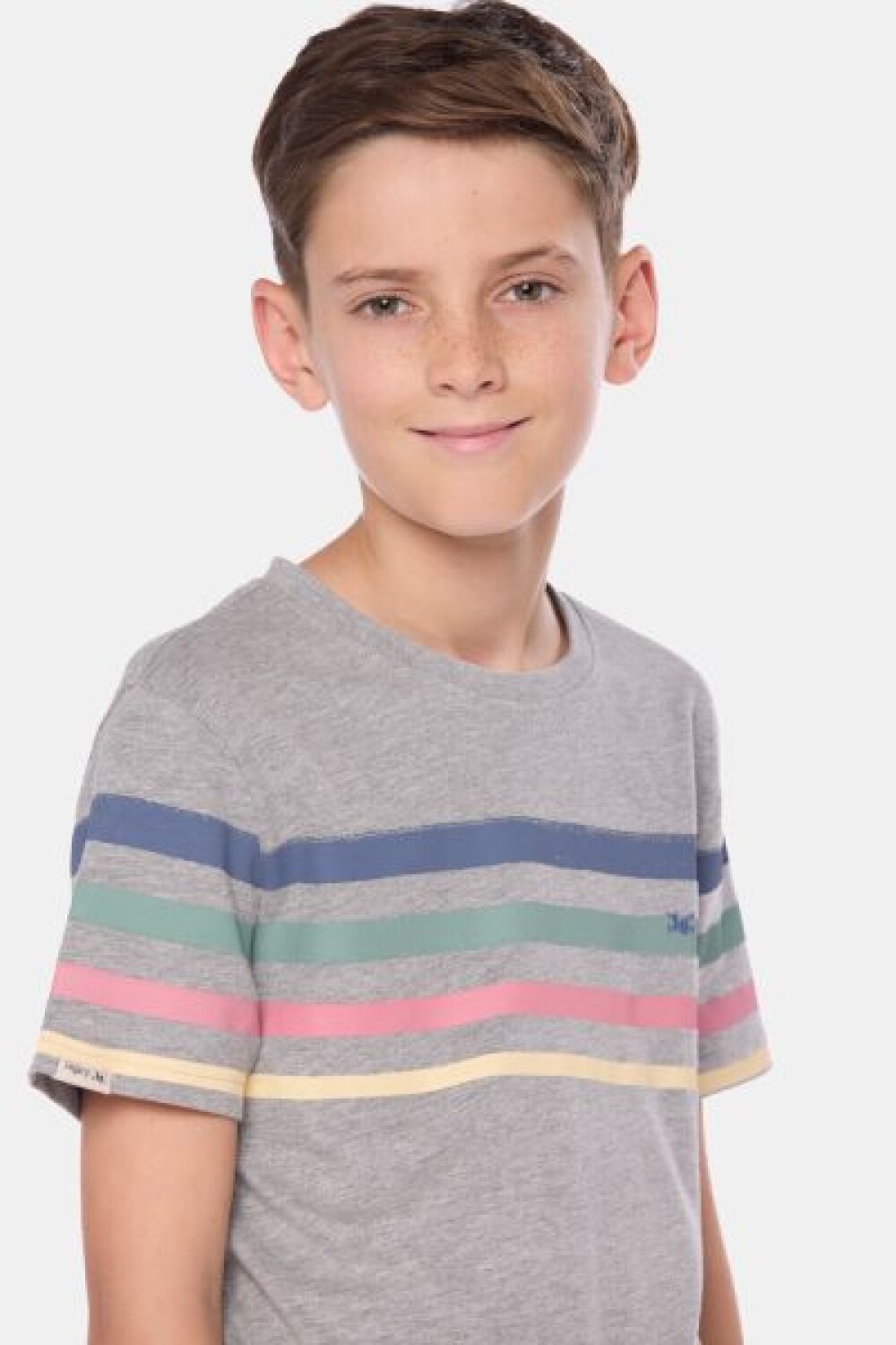 REMERA RAYADA Gris