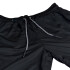 Short Con Calza Deportivo Entrenamiento Gym Bolsillo Interno Variante Color Negro Talla L