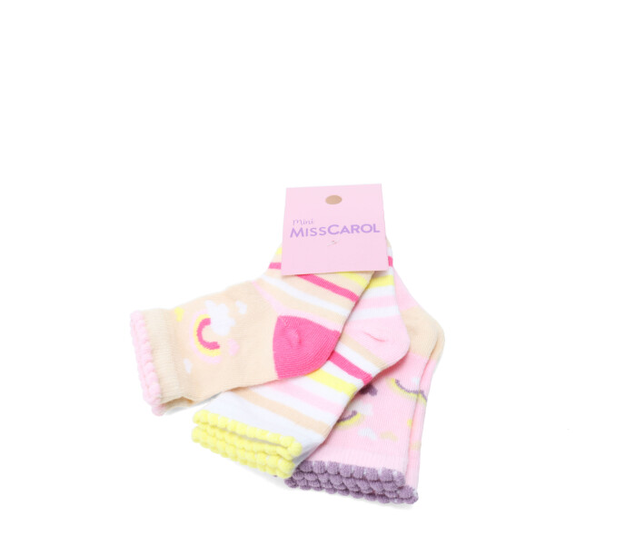 Medias MINI Miss Carol trainer baby x3 Multicolor
