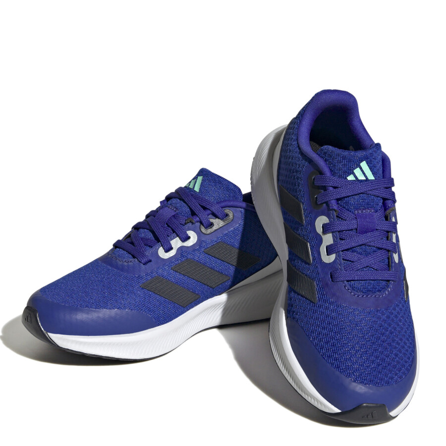Championes Infantiles Adidas Run Falcon 3.0 Kids Azul - Negro - Blanco
