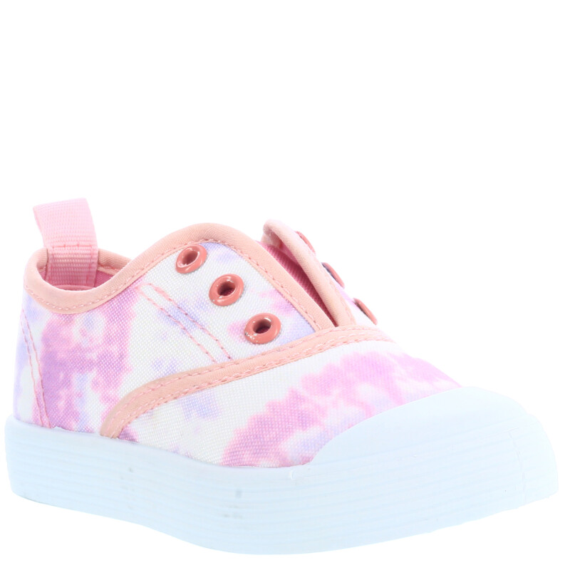 Championes de Niños Croco Kids SPAR con elástico sin cordones Rosado - Blanco