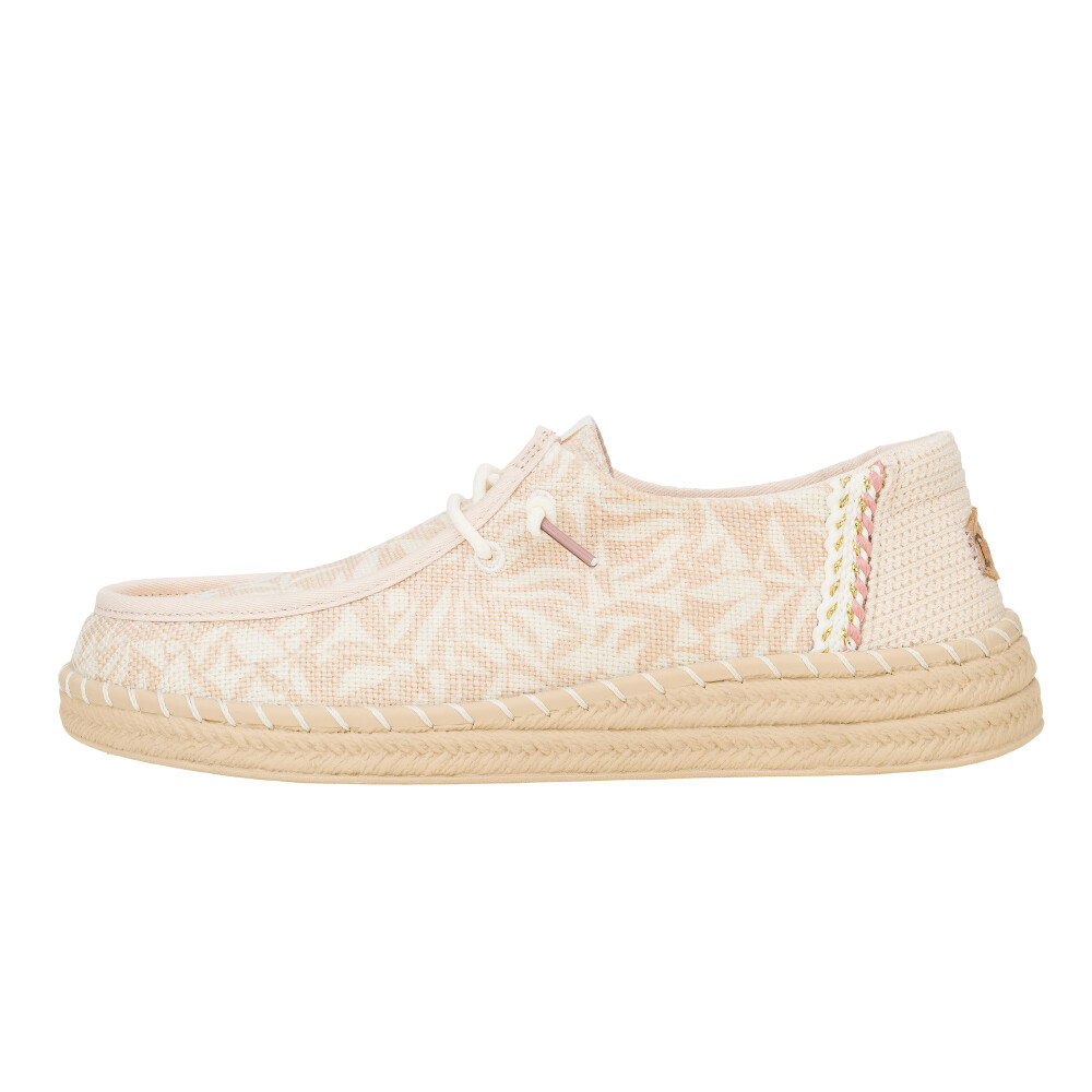 Wendy Espadrille Retro Palm - Mujer Pale Pink/White