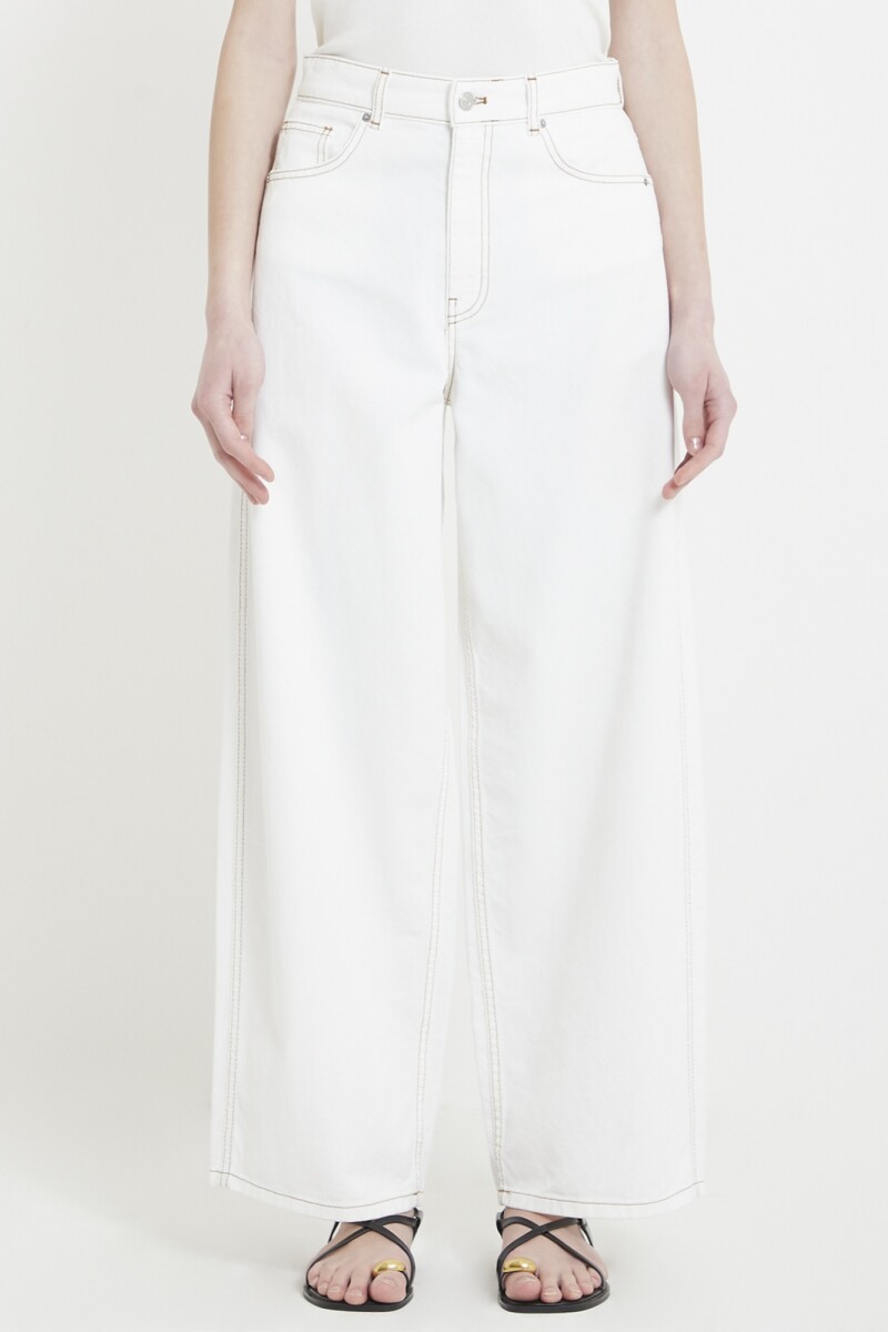PANTALÓN GABARDINA Blanco