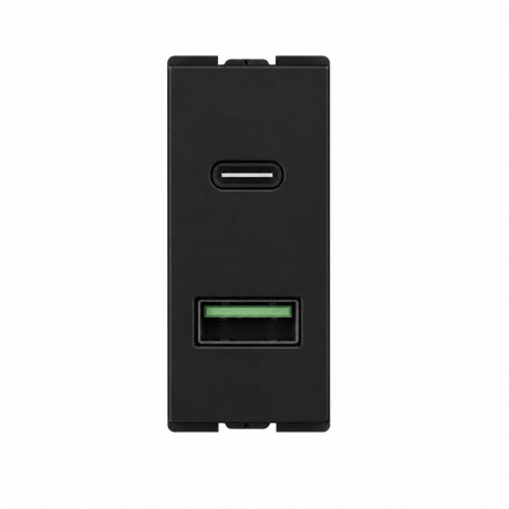 Módulo Negro USB A+C Línea Origen ABB Módulo Negro USB A+C Línea Origen ABB