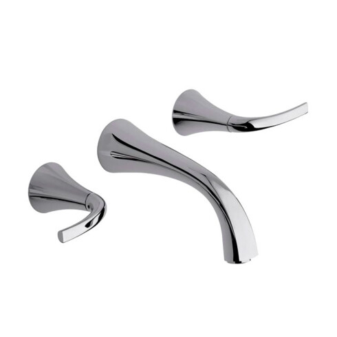 Griferia De Lavatorio Pared Linea Alesia Fv Cromo 000
