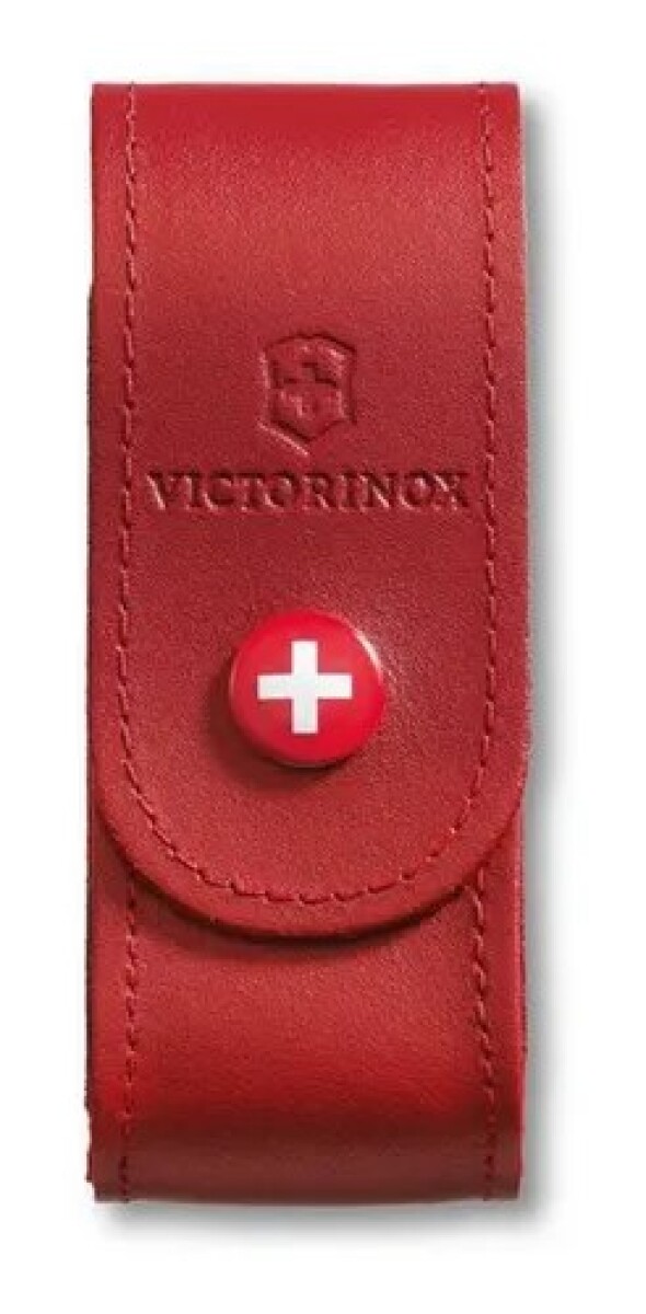 ESTUCHE VICTORINOX CUERO CHICO ROJO 