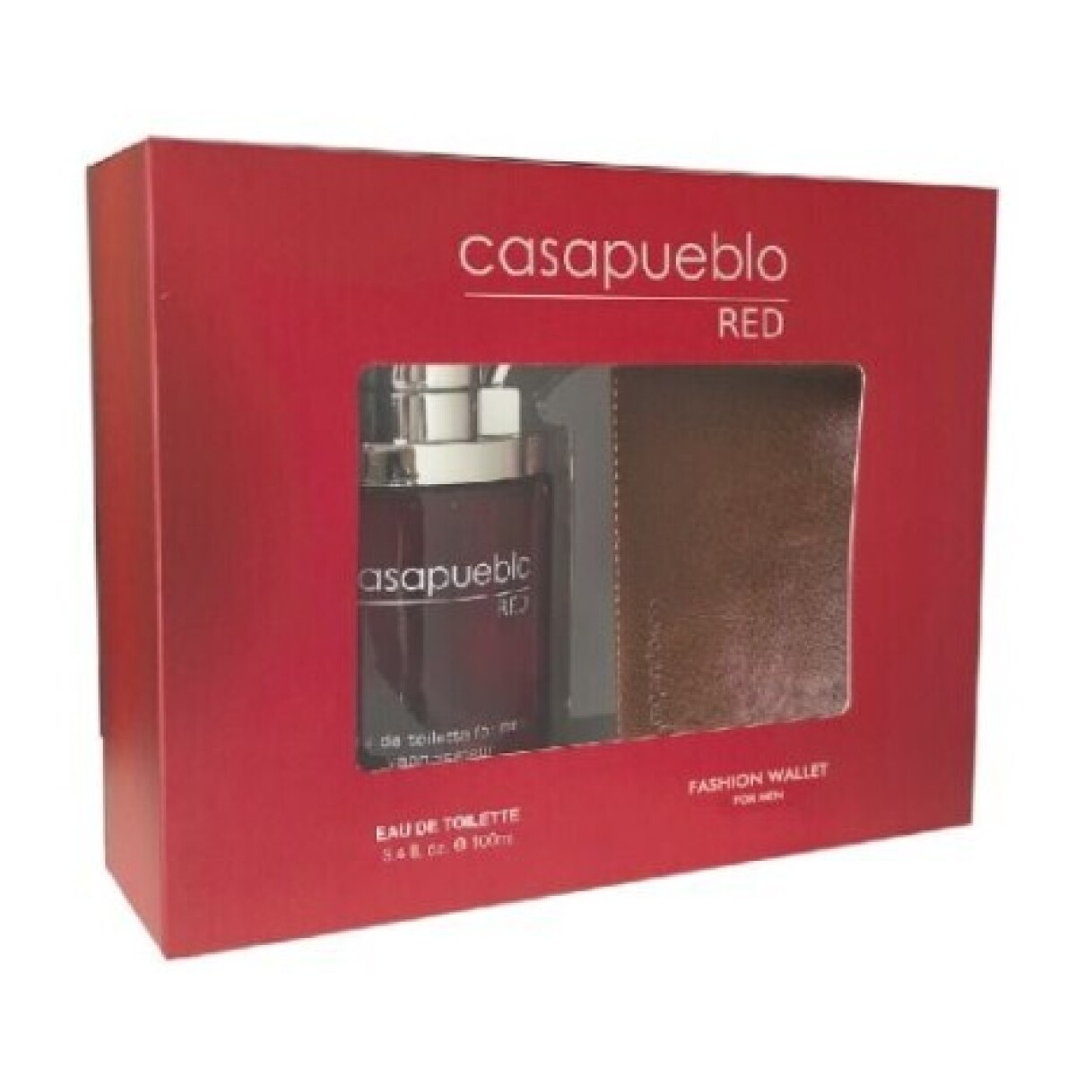 Pack Casa Pueblo Men Red EDT 100 ml + Billetera – Perfume Masculino y Accesorio 