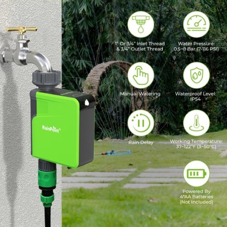 Programador Canilla RainPoint 1 zona c/ timer Programador Canilla RainPoint 1 zona c/ timer