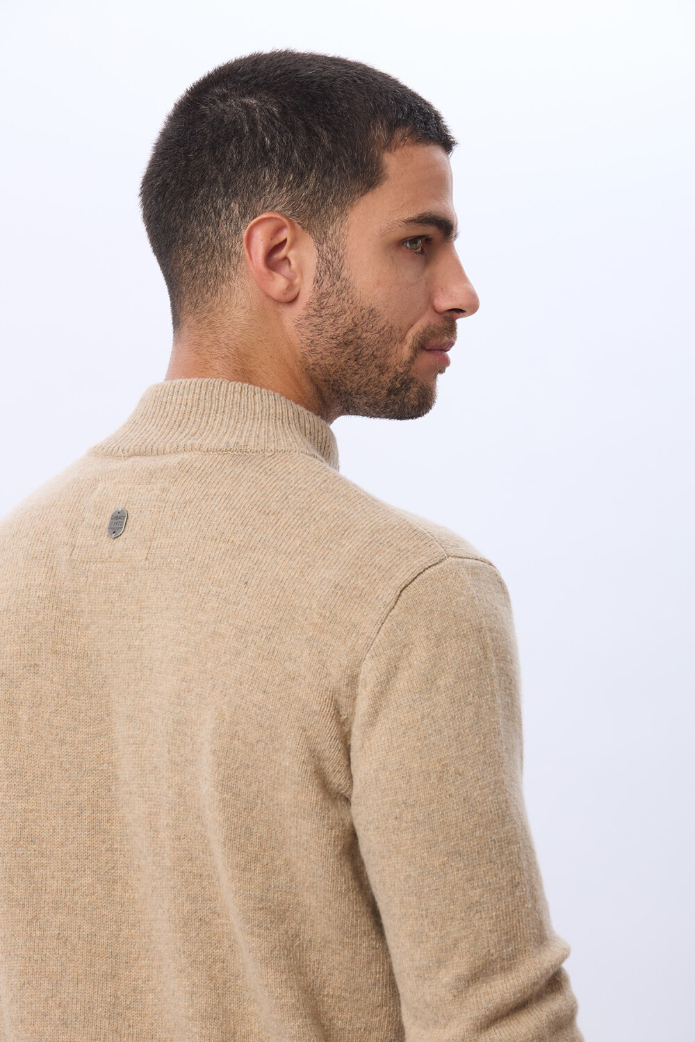 CAMPERA LANA TEJIDA Beige