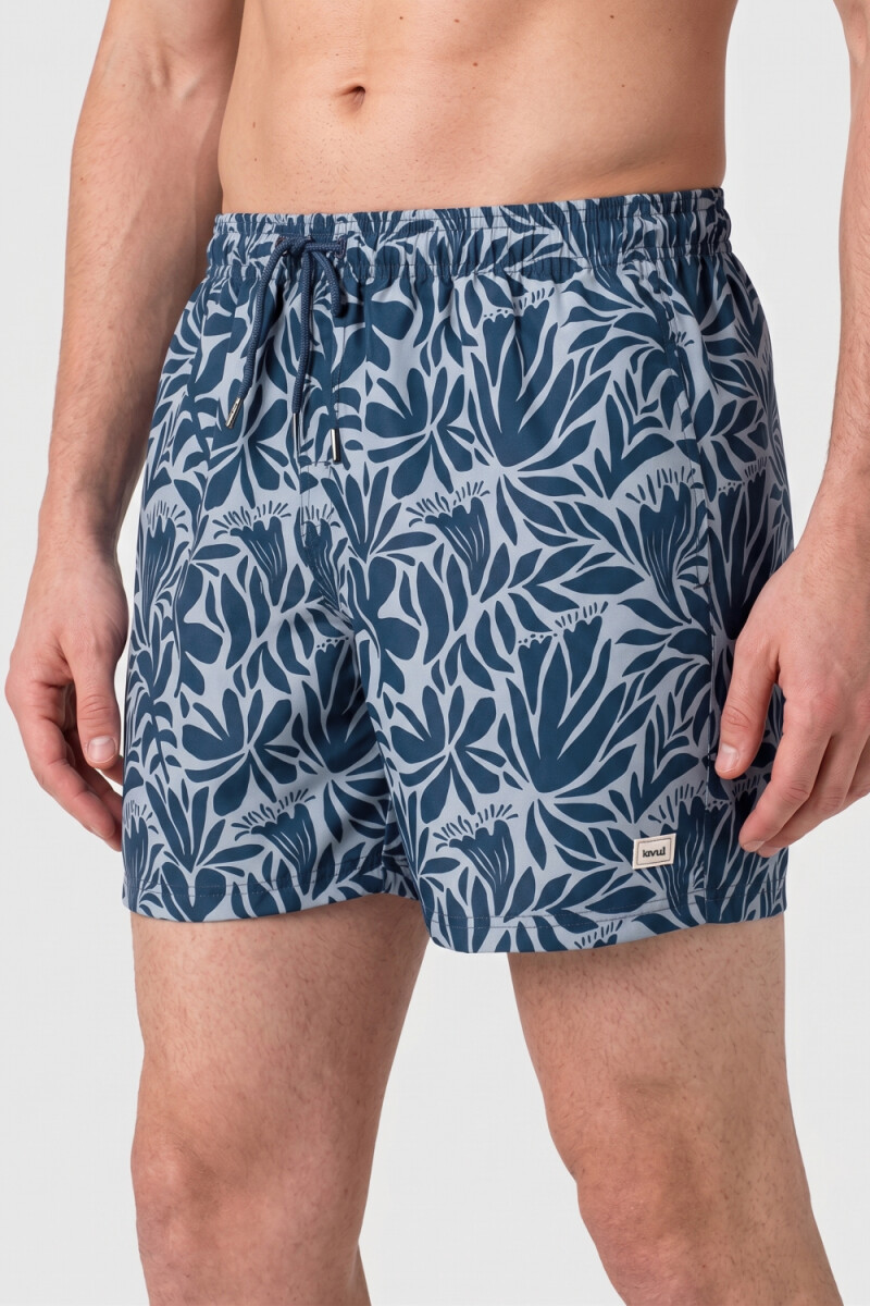 OAHU LL PRINT AZUL PIEDRA