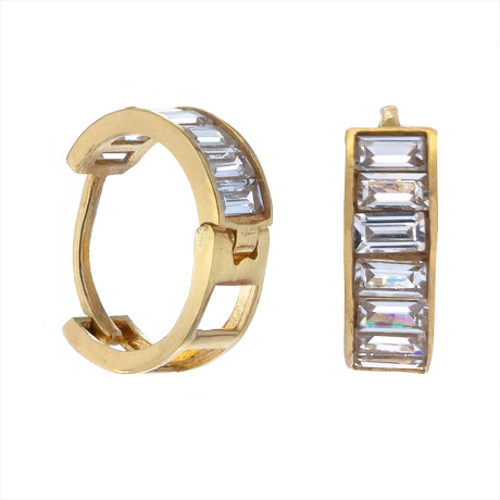 Aros de oro 18 ktes y circonias Aros de oro 18 ktes y circonias
