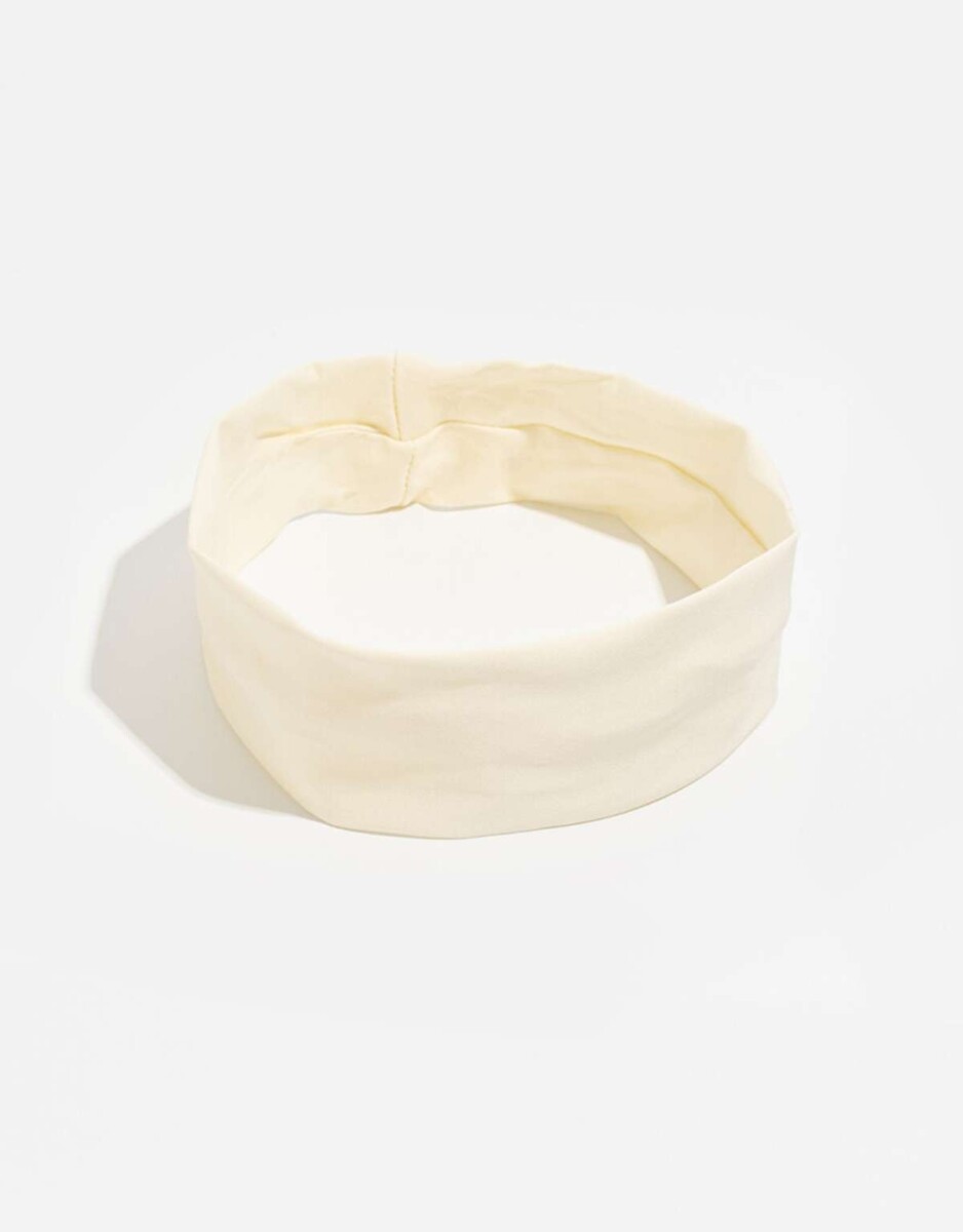 Vincha Sporty - Blanco Crema 