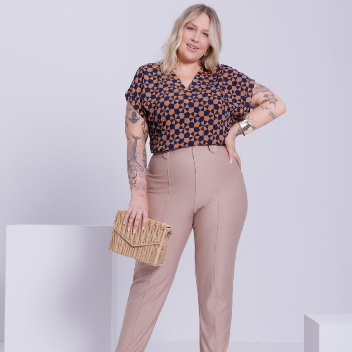 Blusa Alice - Marrón 