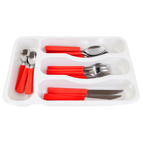 Juego de cubiertos 17 piezas rojo Martinazzo Juego de cubiertos 17 piezas rojo Martinazzo