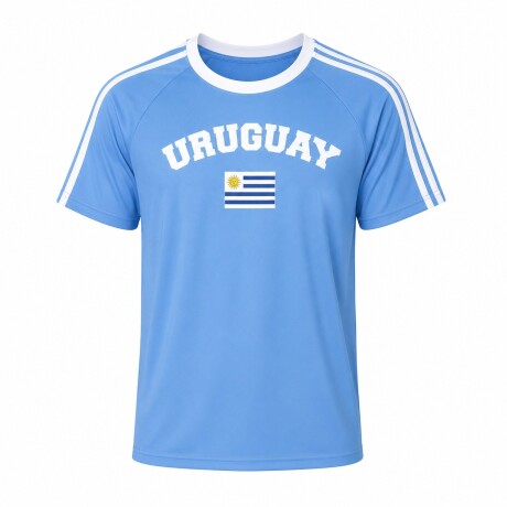 CAMISETA BANDERA UY CELESTE CE-BANUY-18 TALLE S CELESTE