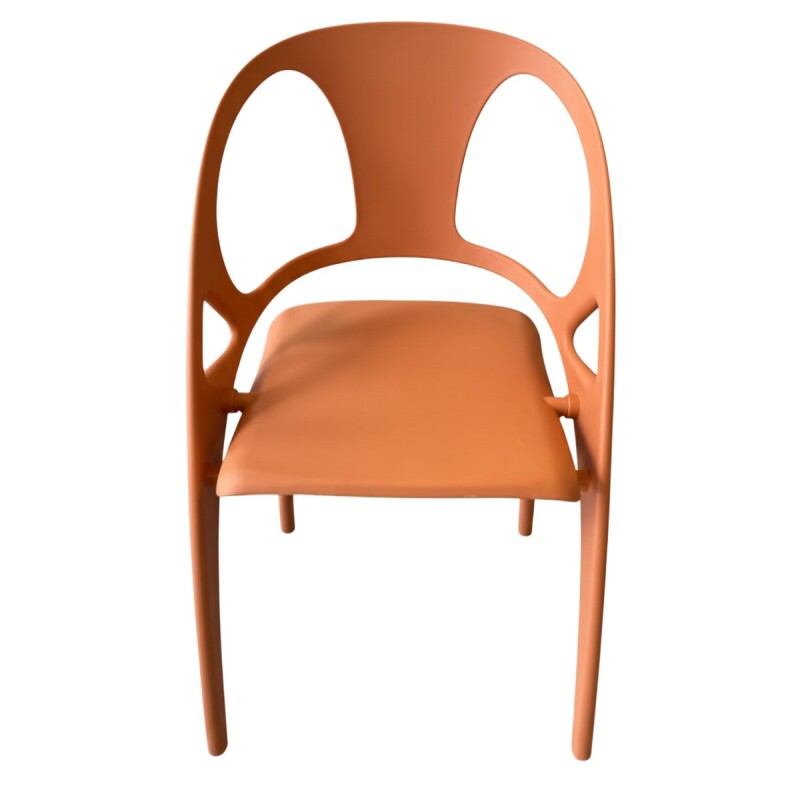 SILLA PLEGABLE PLAST NARANJA 54X58X80CM Unica