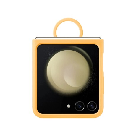 Funda Samsung Silicone Case con Anillo para Galaxy Z Flip5 Apricot