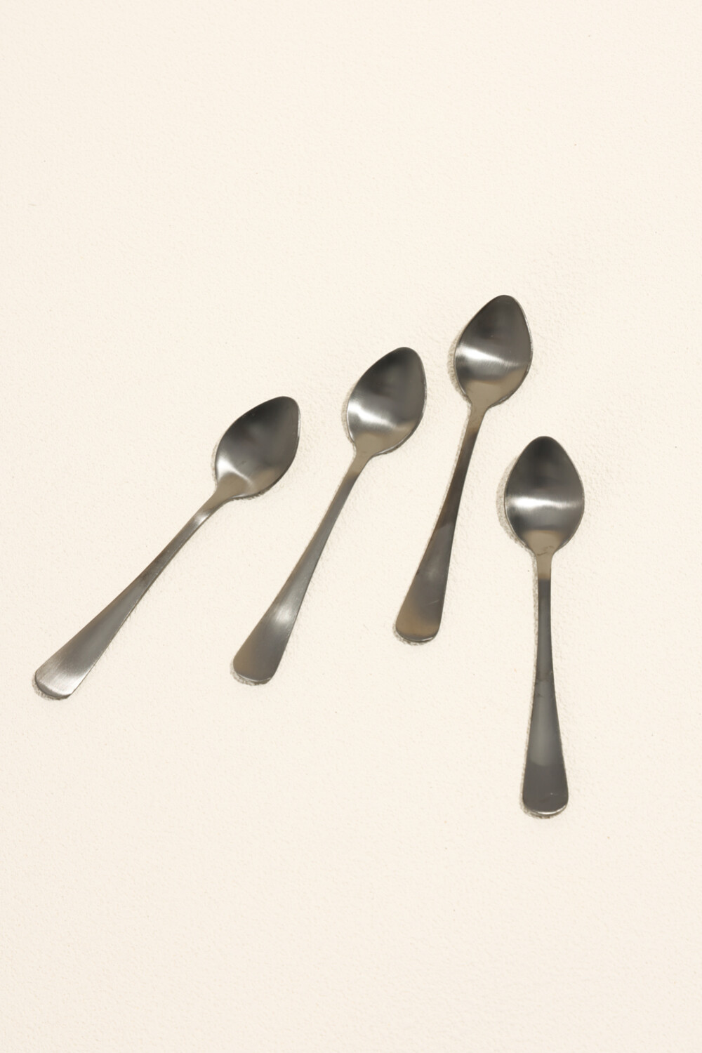 Cuchara Para Café Olivo Set 4 Un. Negro Color Unico