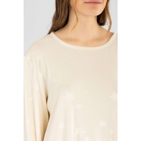 Pijama velour estrellas Marfil