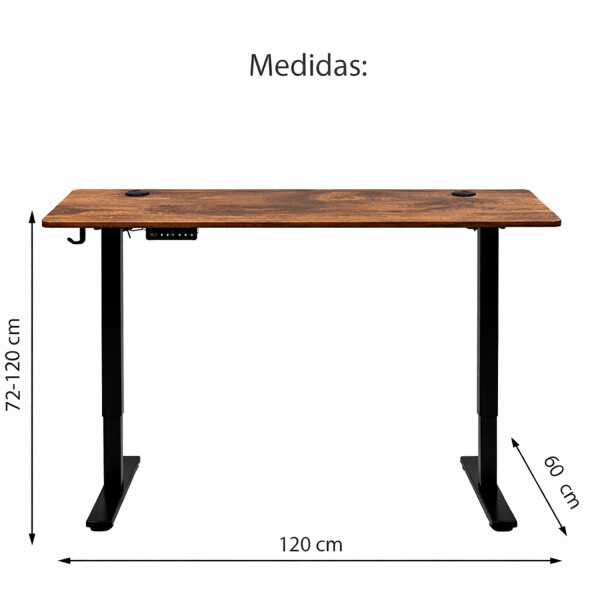 Escritorio Eléctrico 60 X 120 Altura Regulable ESCRITORIO ELECTRICO 60X120 MARR R30