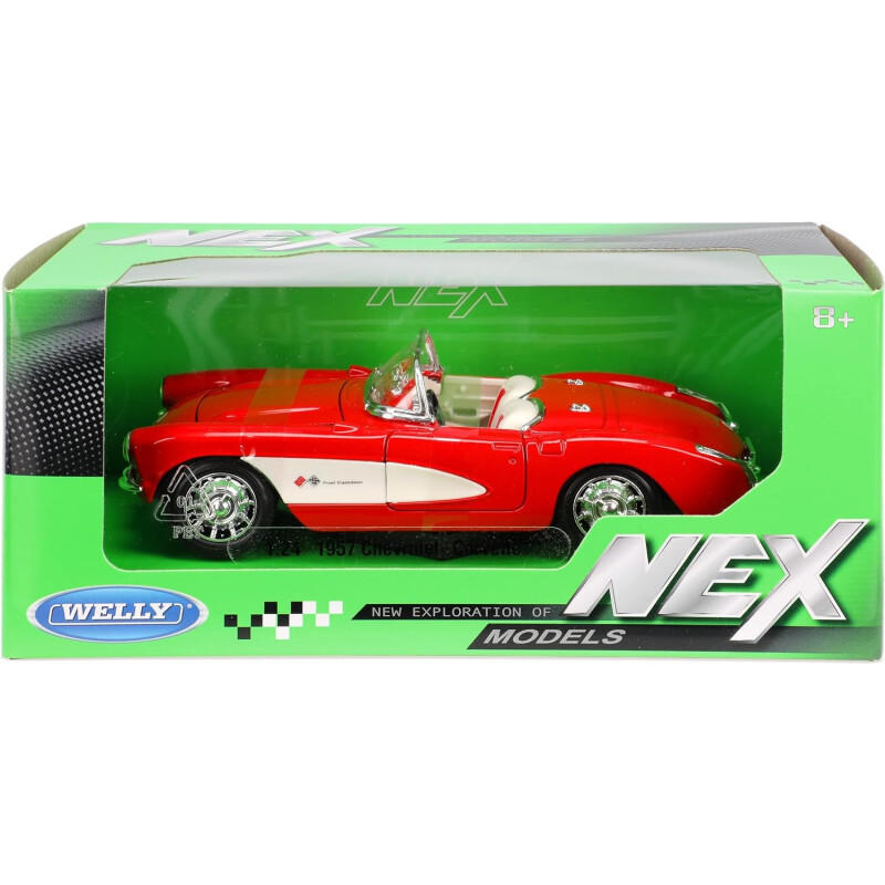 Chevrolet Corvette 1957 Coleccion Welly Original 1:24 Chevrolet Corvette 1957 Coleccion Welly Original 1:24