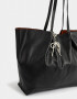 Shopper Shopper Con Charm Negro - Negro