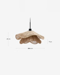 Pantalla para lámpara de techo Pontos de yute con acabado natural Ø 50 cm Pantalla para lámpara de techo Pontos de yute con acabado natural Ø 50 cm