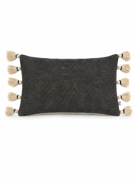 FUNDA ALMOHADON GASPEADO NEGRO