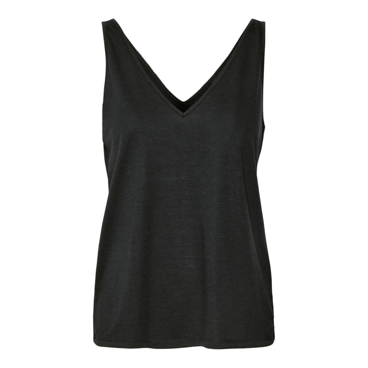 VMJOY LINNEN SL V-NECK TANK TOP GA JRS - BLACK 