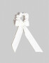 Skunzies Con moño Scrunchie - Blanco Crudo