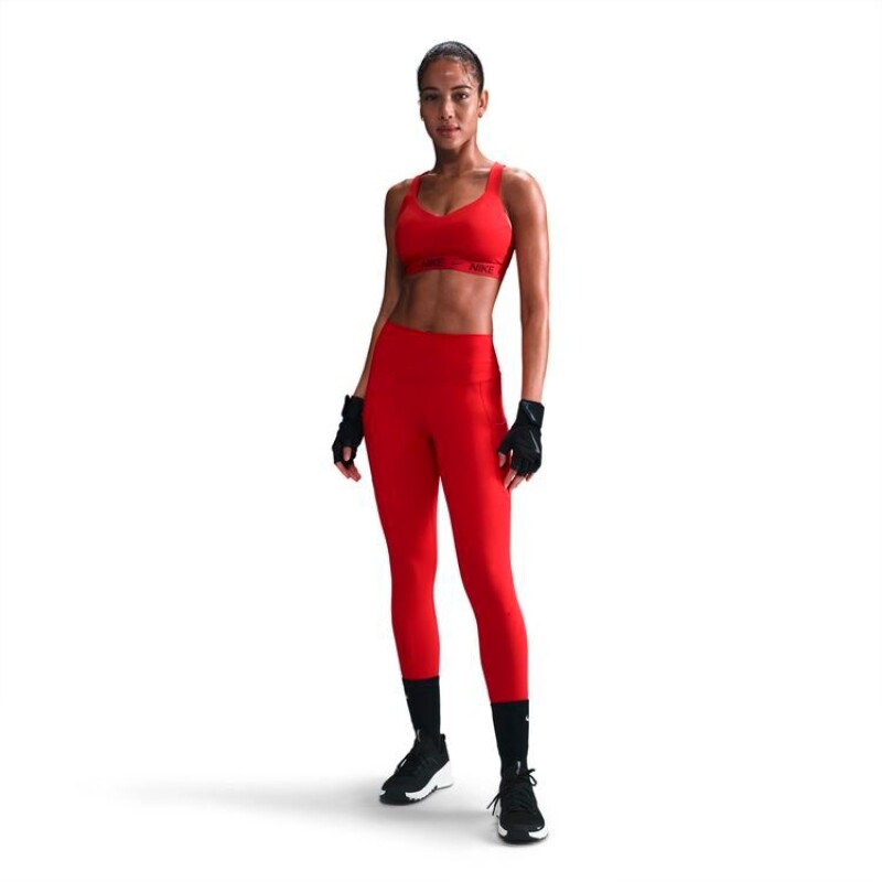 Top Nike Indy High-Support de Mujer Rojo