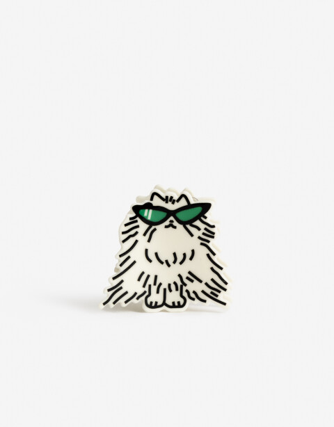 Broche Animales Broche Acrílico Gato - Combinacion Bicolor