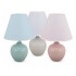 Lampara Portatil Mesa Ceramica Escritorio Luz Calidad Color Variante Celeste