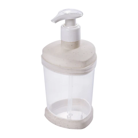 Dispensador Transparente de 250ml para Jabón Liquido BLANCO